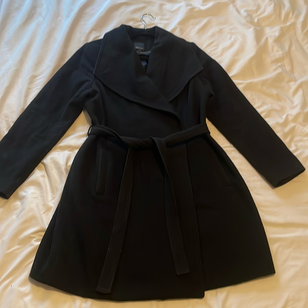 Black Wool Trench Coat